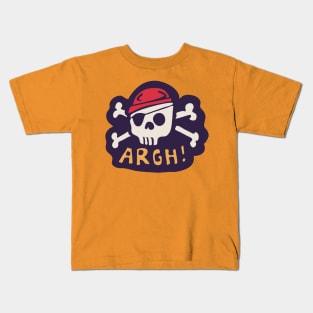 Pirate Skull Head ARGH! Kids T-Shirt